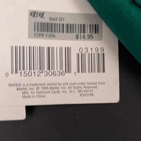 Hallmark Barbie Vintage Mattel 1995 Christmas Stocking  NWT - Picture 4 of 4